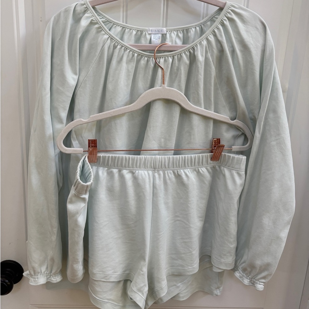 Sky Blue 100% Pima Cotton LAKE Pajamas